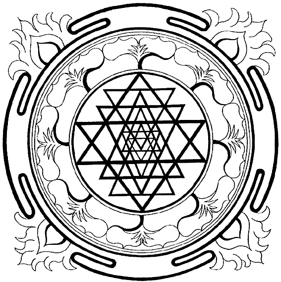 sacred geometry mandalas coloring pages - photo #14